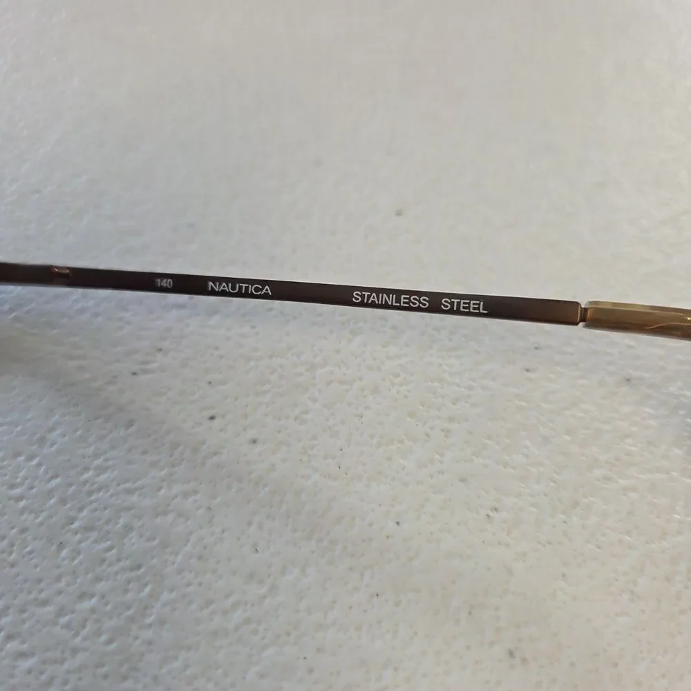 Nautica N7161 53-16-140mm Eyeglasses Satin Brown Full Rim Rectangle Frames Only